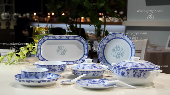 36头竹猎爝贤中餐具