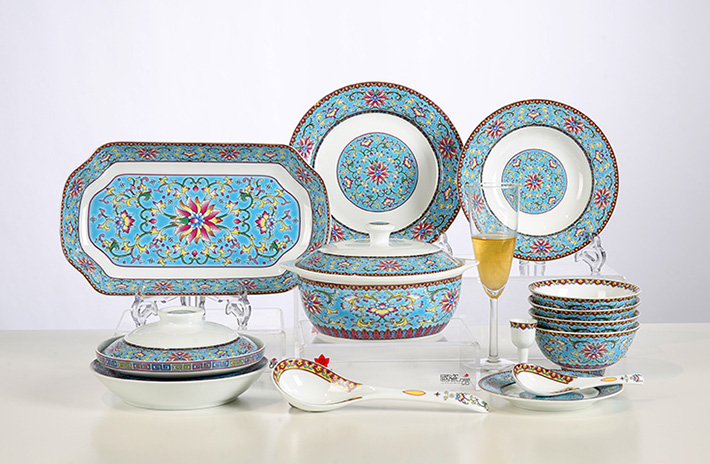 38头搪瓷彩盛世如意